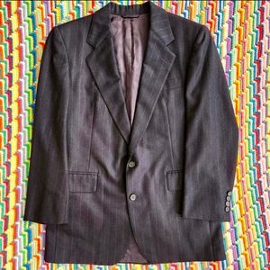 💵🌹Vintage 1990s Striped Navy Sports Coat🏛️🚍